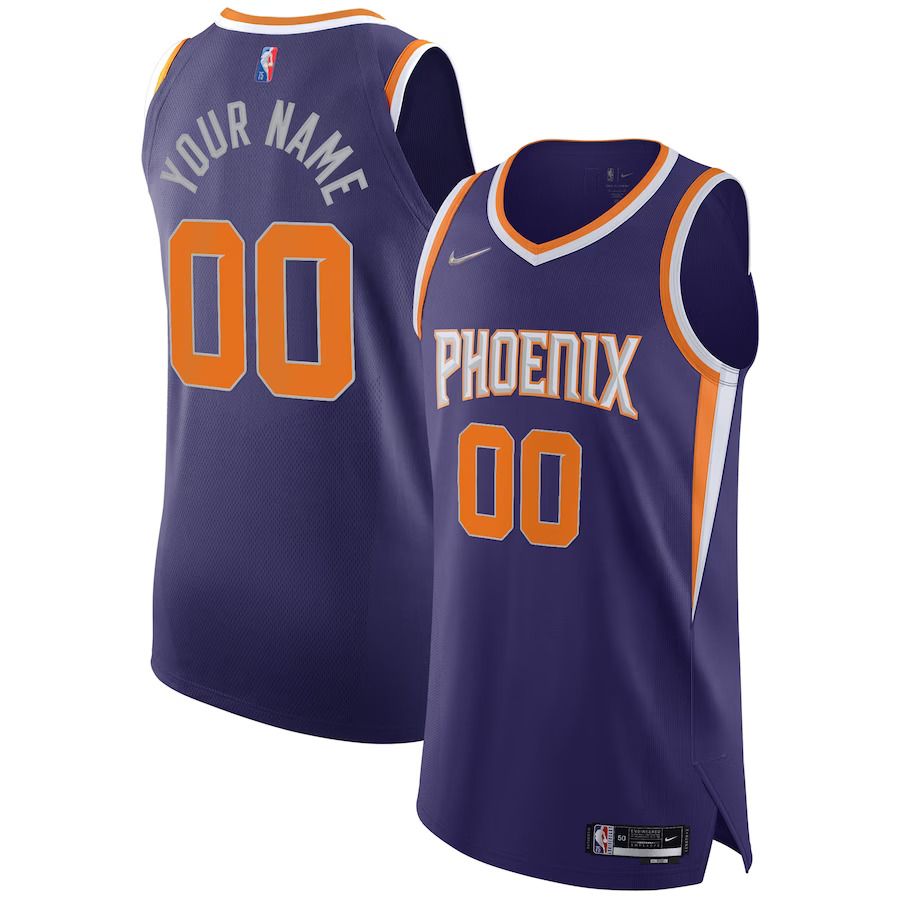 Men Phoenix Suns Nike Purple Icon Edition Diamond Swingman Authentic Custom NBA Jersey->phoenix suns->NBA Jersey